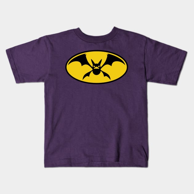 BatCrobat Kids T-Shirt by Zarevic